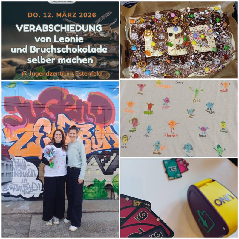 Verabschiedung Leonie und Bruchschokolade
