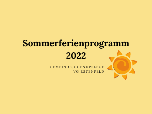 Sommerferienprogramm 2022 VG Estenfeld 